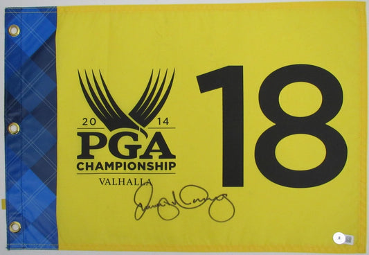 Rory McIlroy Autographed/Signed Official Pin Flag 2014 PGA Champ Beckett 188049