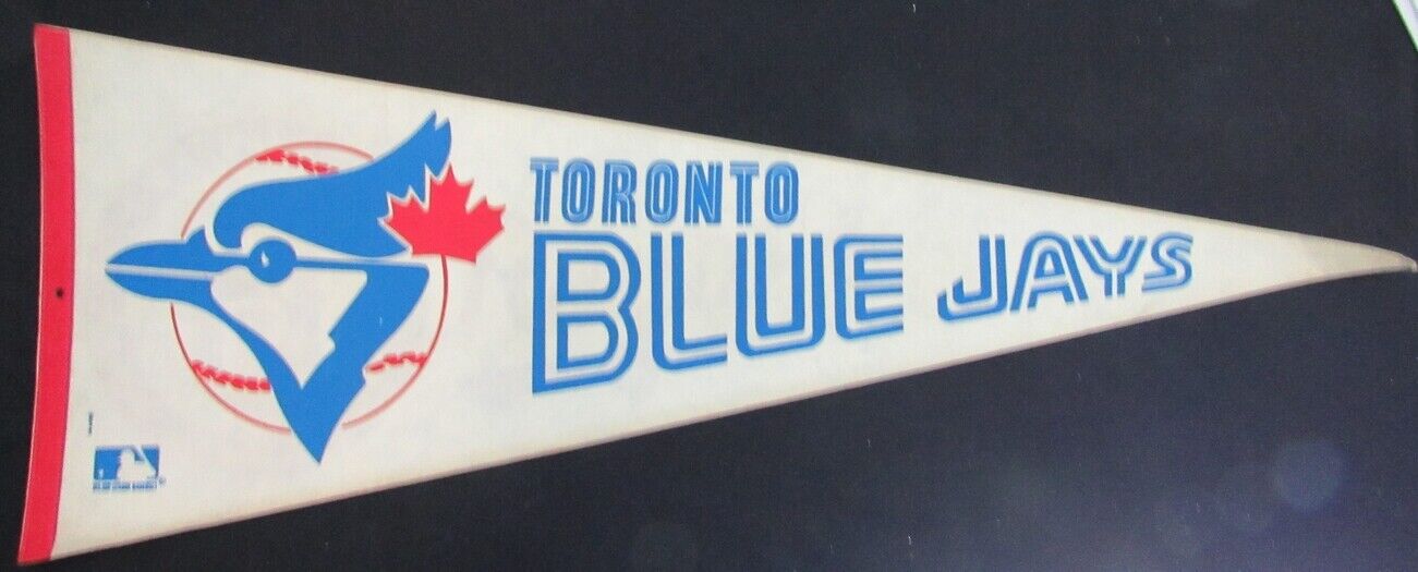Vintage 1970's Toronto Blue Jays MLB Felt Logo 12"X30" Pennant 157975