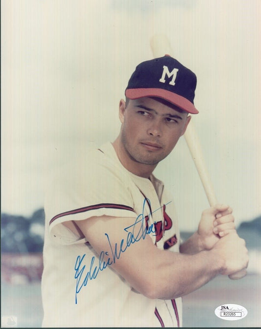 Eddie Mathews Signed/Autographed 8X10 Photo JSA R23265