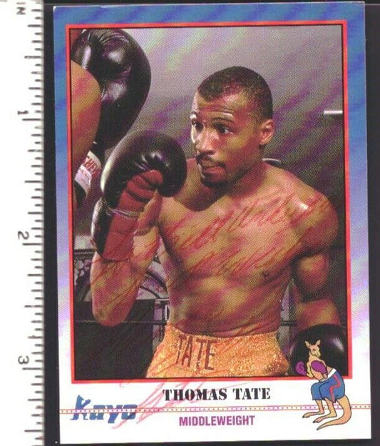 Thomas Tate Boxer Signed/Autographed 1991 Kayo Trading Card #136 151866