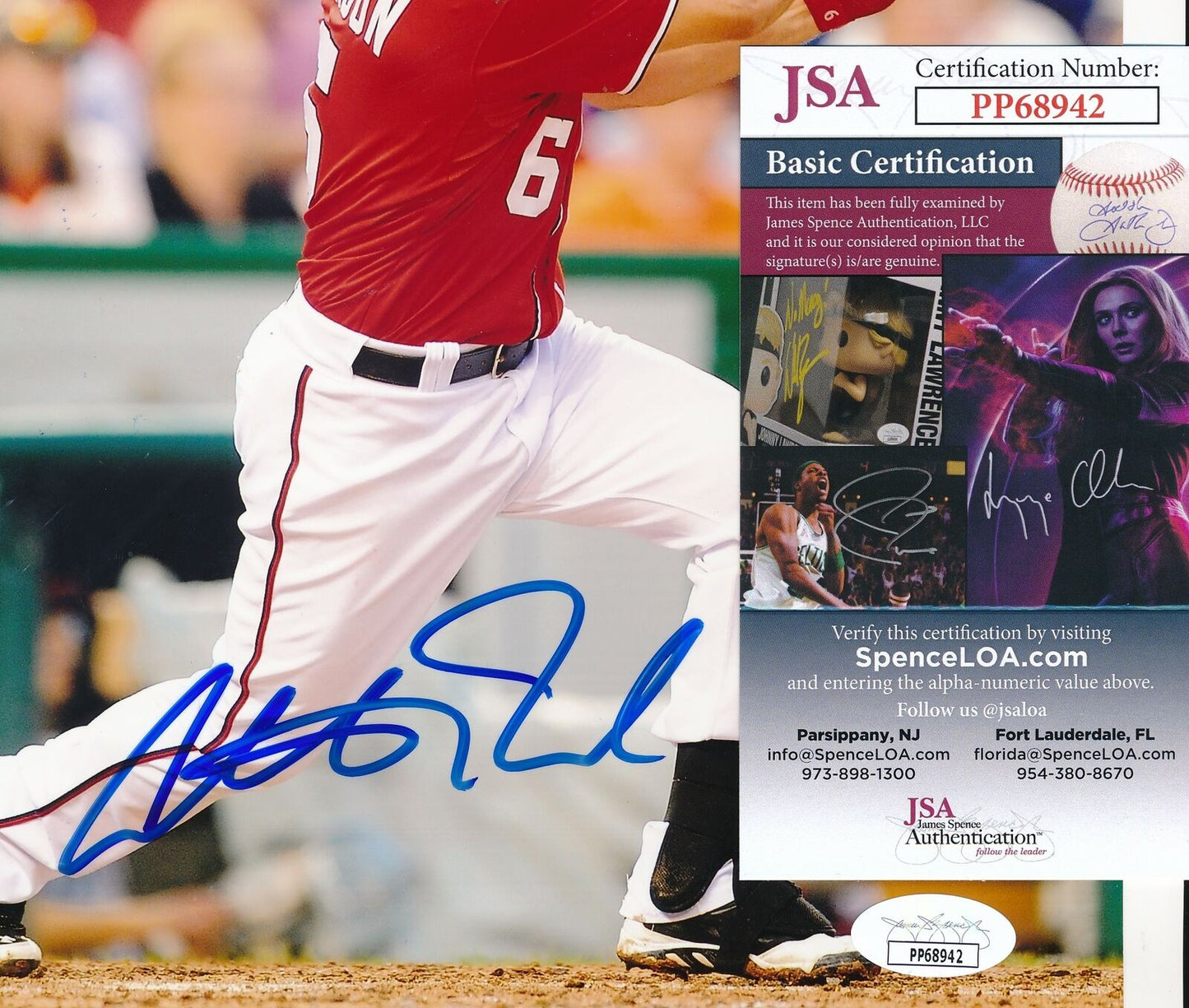 Anthony Rendon Washington Nationals Signed/Autographed 8x10 Photo JSA 159893