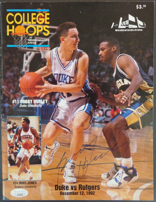 Bobby Hurley Autographed 1992 College Hoops Magazine Duke University JSA 181400