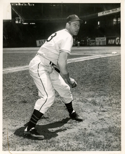 Clint Hartung 8x10 B/W 1950 Press Wire Photo New York Giants