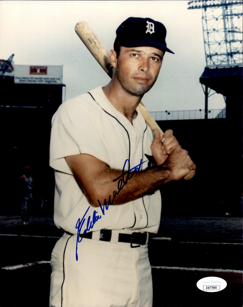 Eddie Mathews HOF Signed/Autographed 8x10 Photo Detroit Tigers JSA 191325