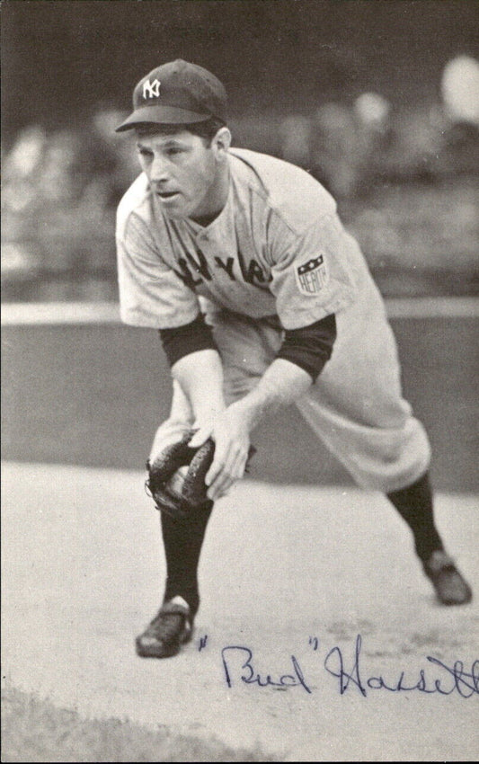 Bud Hassett New York Yankees d. 1997 Signed/Auto 3x5  Photo 178440