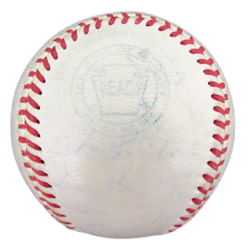 1950's Cleveland Indians Team Autographed (23 Signatures) Reach Baseball 181046