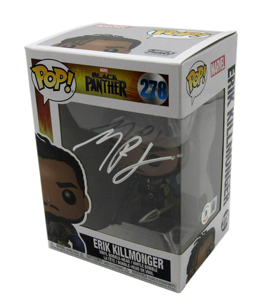 Michael B. Jordan Autographed Funko Pop! #278 "Black Panther" JSA 181189