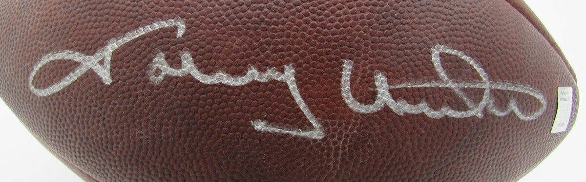 Johnny Unitas Signed Baltimore Colts Wilson Official Duke Football JSA 144709