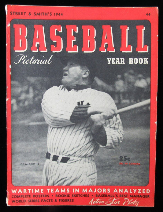 1944 Baseball Street & Smith's  YearBook Joe McCarthy NY Yankees on Cover