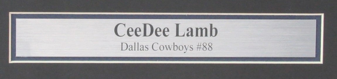 CeeDee Lamb Signed/Autographed 11x14 Photo Dallas Cowboys Framed Fanatics 190936