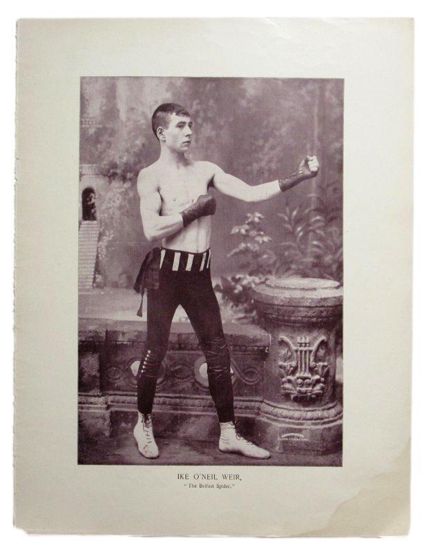 Ike O'Neil Weir Boxer d.1908 1895 Boxing Gladiators 11x15 Supplement Poster