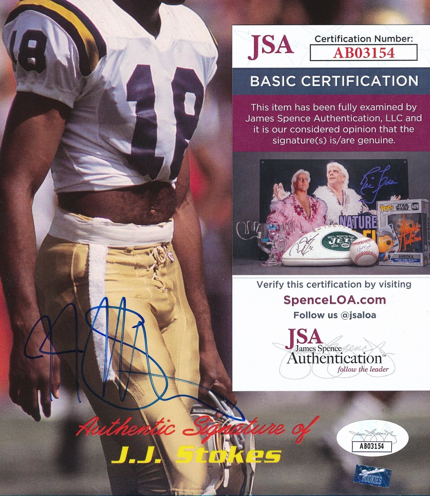 J.J. Stokes UCLA Signed/Autographed 8x10 Photo JSA 166926