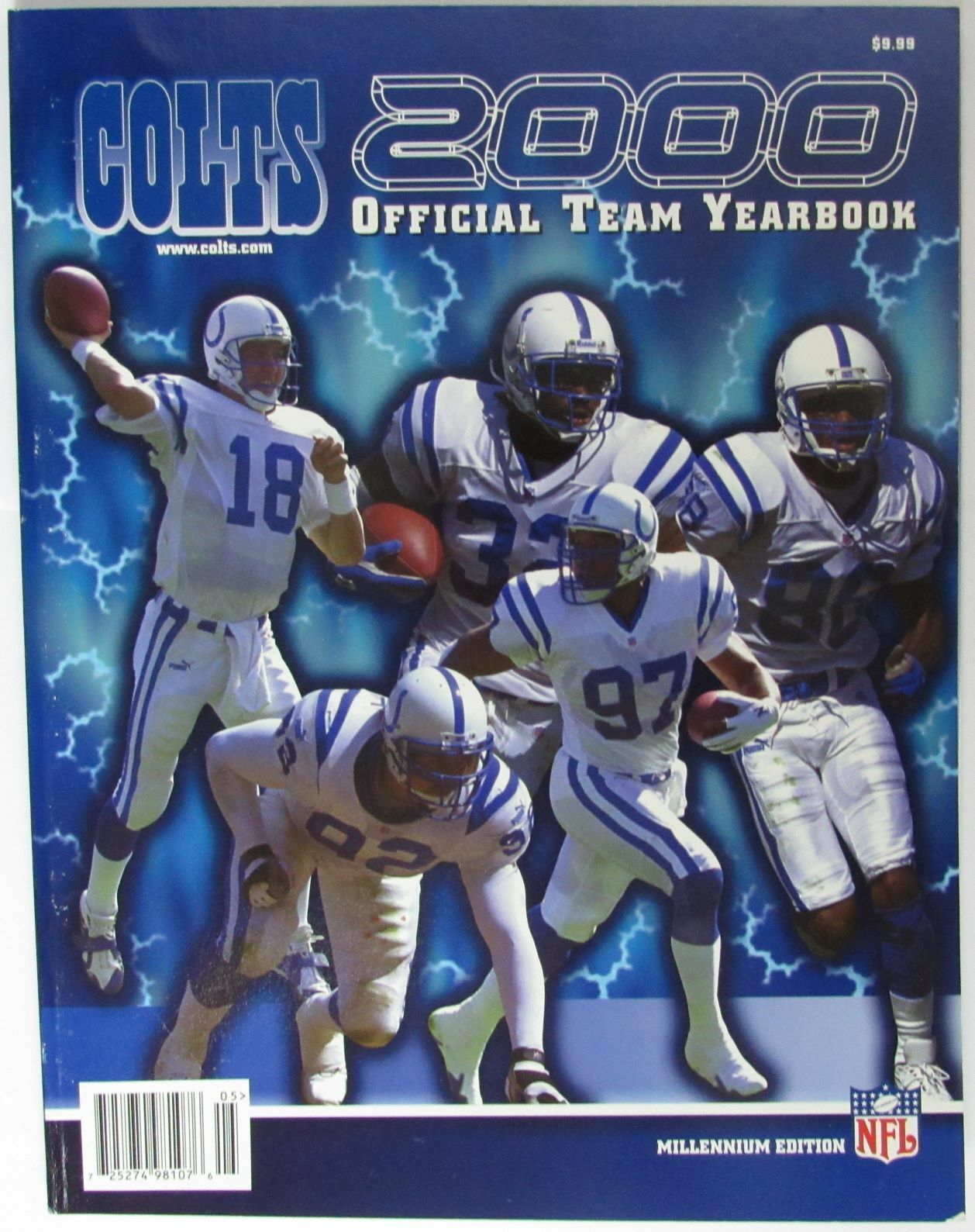 2000 Indianapolis Colts Football Official Team Yearbook 146005