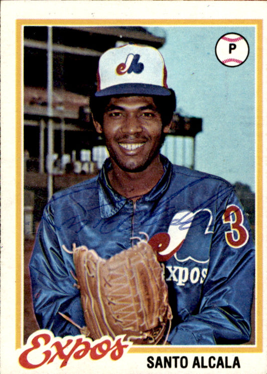 Santo Alcala Autographed 1978 TOPPS Card #321 Montreal Expos 183006