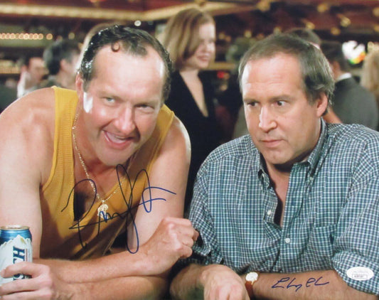 Chevy Chase/Randy Quaid Dual-Autographed 11x14 Photo "Vegas Vacation" JSA