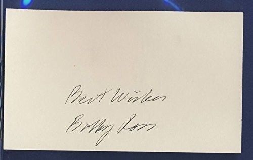 Bobby Ross Army Signed/Autographed 3x5 Index Card