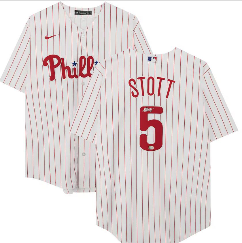 Bryson Stott Signed Nike Baseball Jersey Phillies Size XL Fanatics 189910