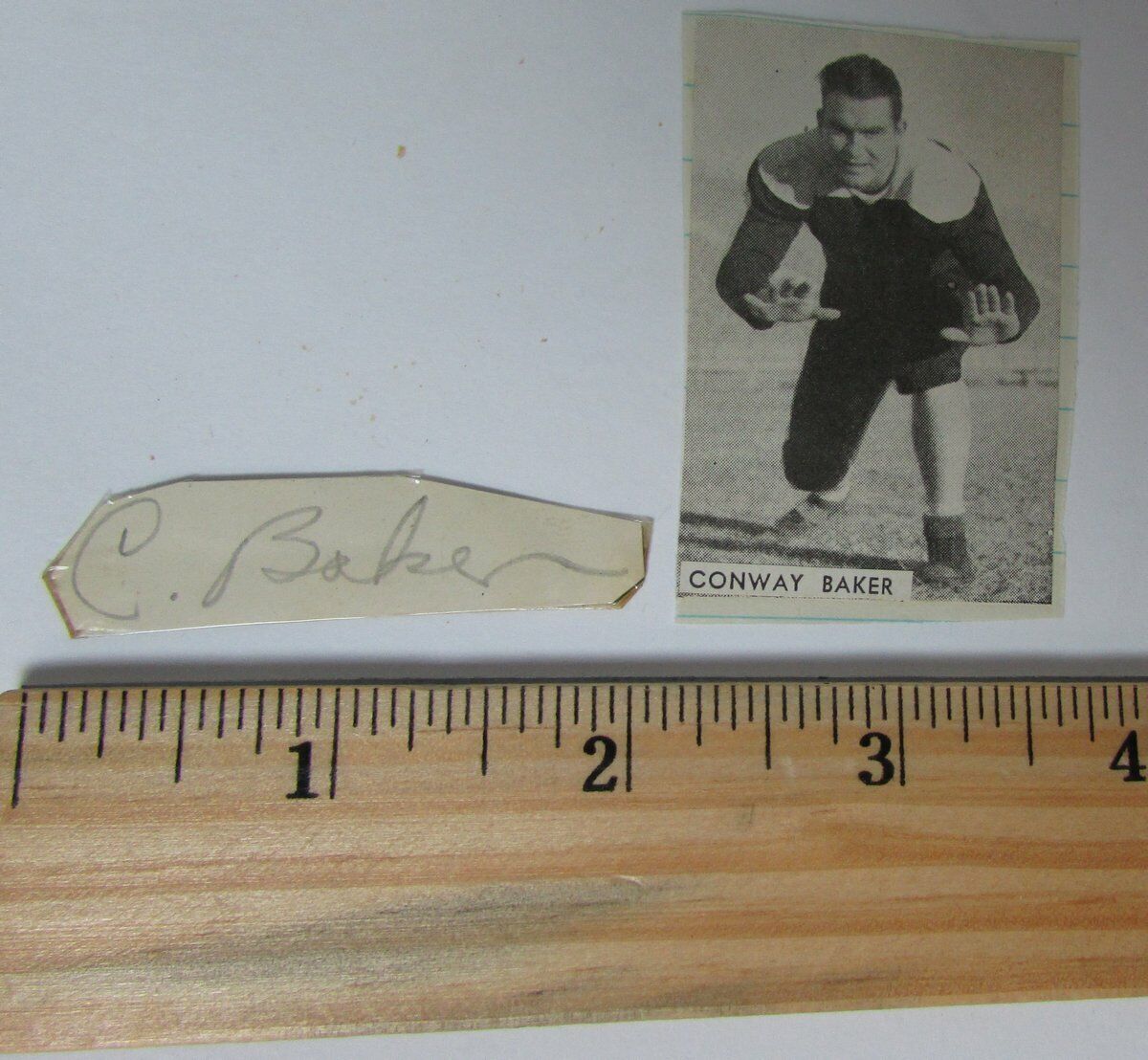 Conway Baker Centenary/Chicago Cardinals    Signed Cut PSA/DNA 145023