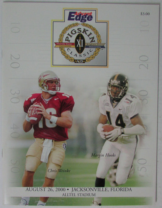2000 Pigskin Classic - Florida State vs. Brigham Young FB Game Program 145275