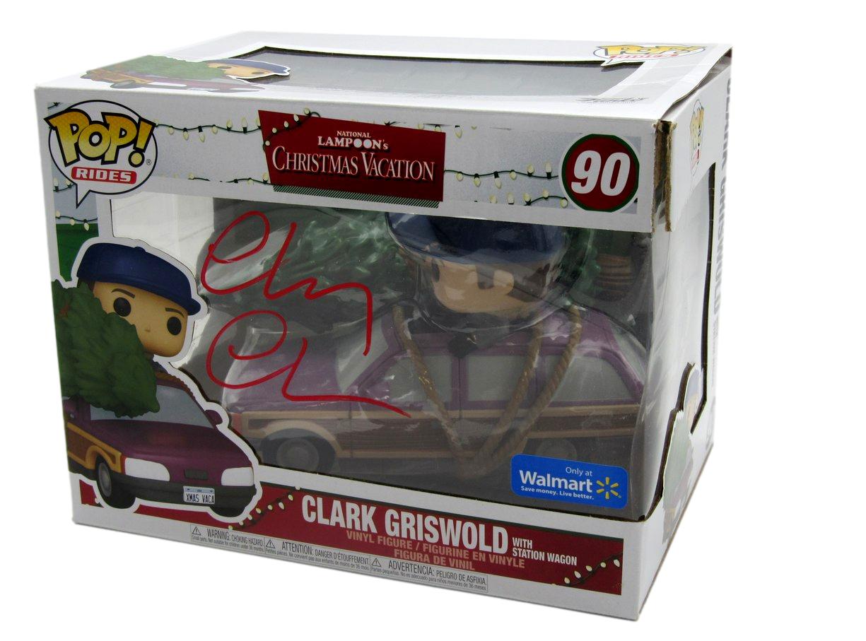 Chevy Chase Signed/Auto Funko Pop! #90 "Christmas Vacation" Beckett 189753