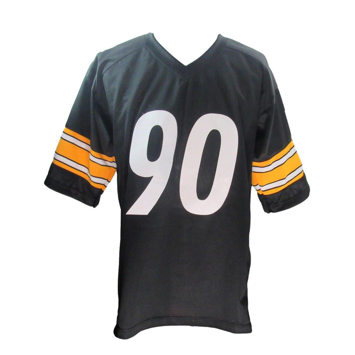 T.J. Watt Signed/Autographed Black Custom Jersey Steelers Beckett 192181