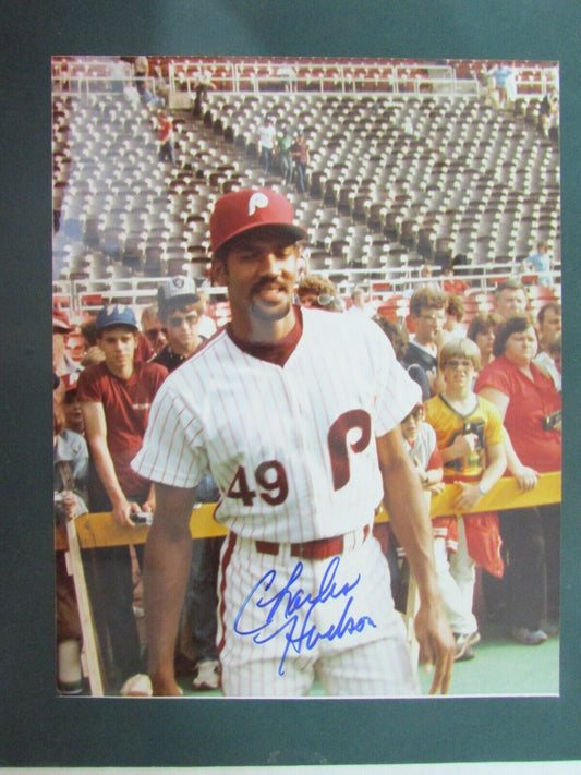 Charles Hudson Phillies Signed/Autographed 8x10 Photo PASS 127544