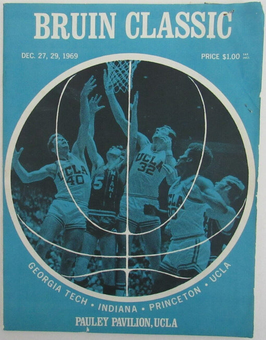 1969 Bruin Classic College Basketball Games Program at Pauley Pavilion 156522