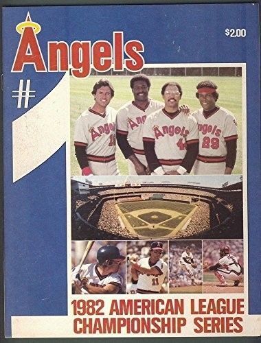 1982 ALCS Program California Angels Milwaukee Brewers Jackson Carew Lynn