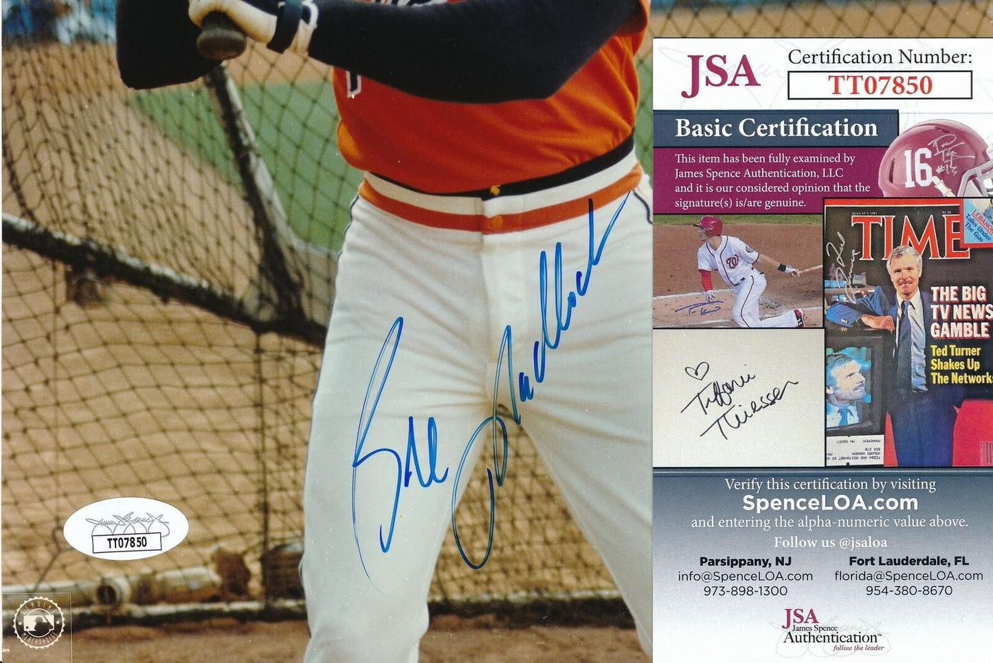 Bill Madlock San Francisco Giants Signed/Autographed 8x10 Photo JSA 165008