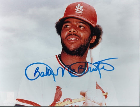 Bake McBride Signed/Autographed Cardinals 8X10 Photo 128629