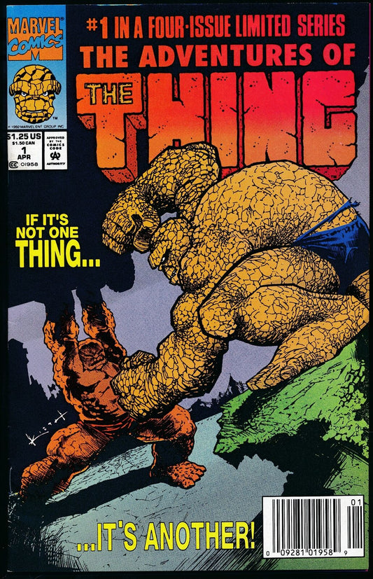 April 1, 1992 The Adventures of The Thing #1 Comic Book 178089