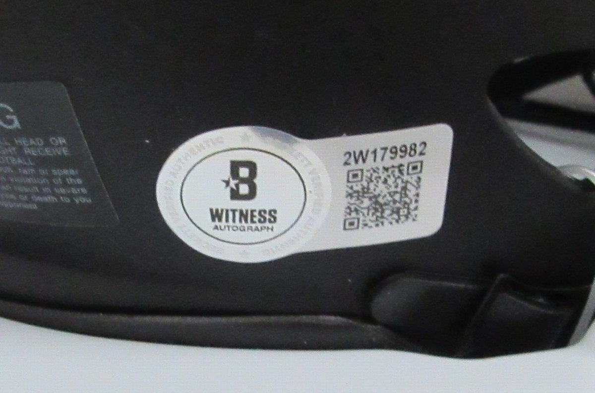 Jack Ham HOF Signed/Inscribed Eclipse Mini Helmet Steelers Becket Witness 192378