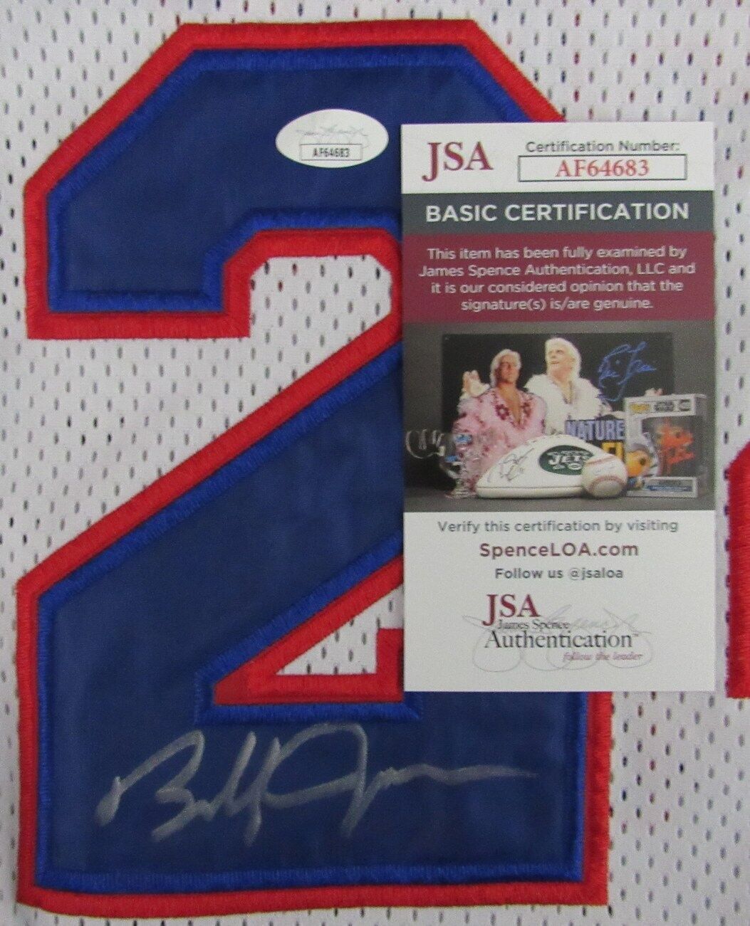 Bobby Jones HOF Autographed White Custom Basketball Jersey 76ers JSA