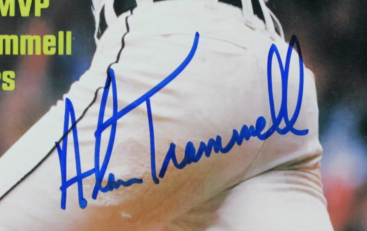 Alan Trammell HOF Autographed 11x14 Sports Illustrated Photo Tigers Framed JSA