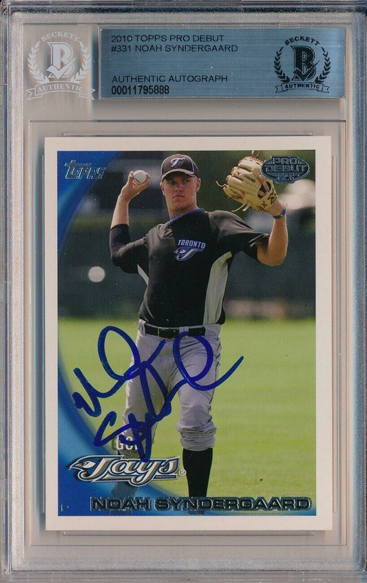 Noah Syndergaard Blue Jays Signed 2010 Topps Pro Debut Card #331 Beckett 148148