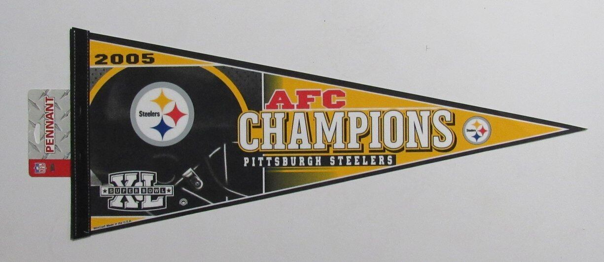 Pittsburgh Steelers 2005 AFC Champions Super Bowl XL 30x12 Felt Pennant 178347