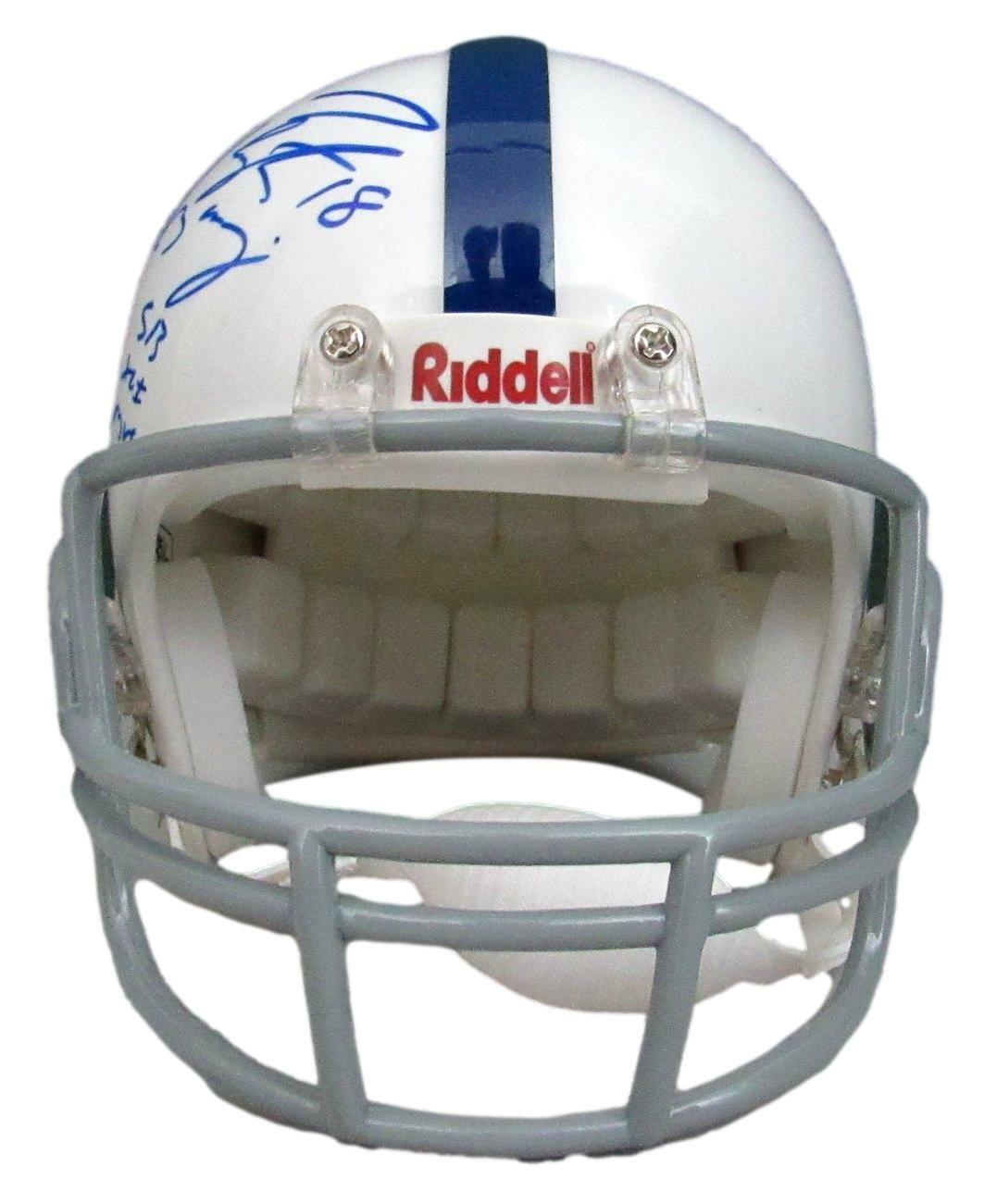 Peyton Manning HOF Signed/Inscr "SB XLI MVP" Colts Mini Helmet PSA/DNA 159615