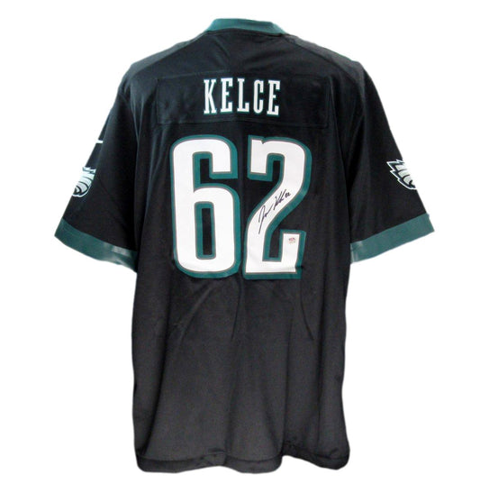 Jason Kelce Signed/Auto Black Nike Football Jersey Eagles PSA/DNA 190366