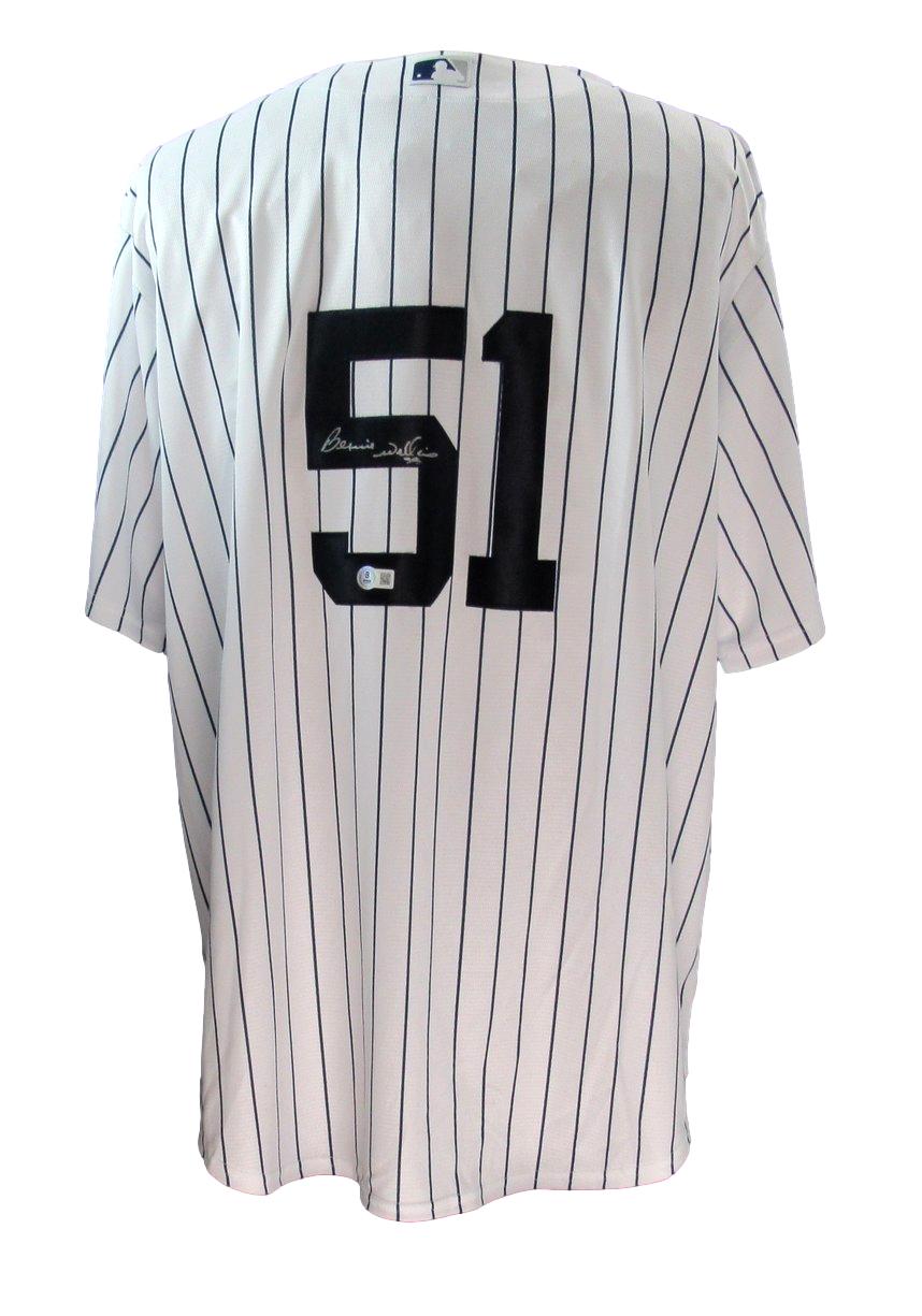 Bernie Williams Yankees Autographed Magestic XXL Jersey Beckett 187213