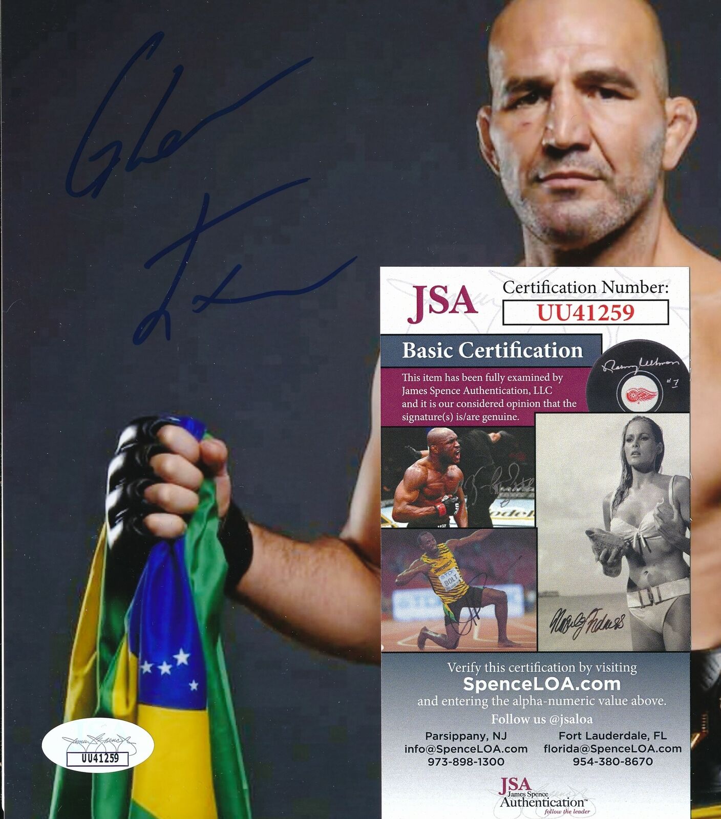 Glover Teixeira UFC Champ Signed/Autographed 8x10 Photo JSA 165548