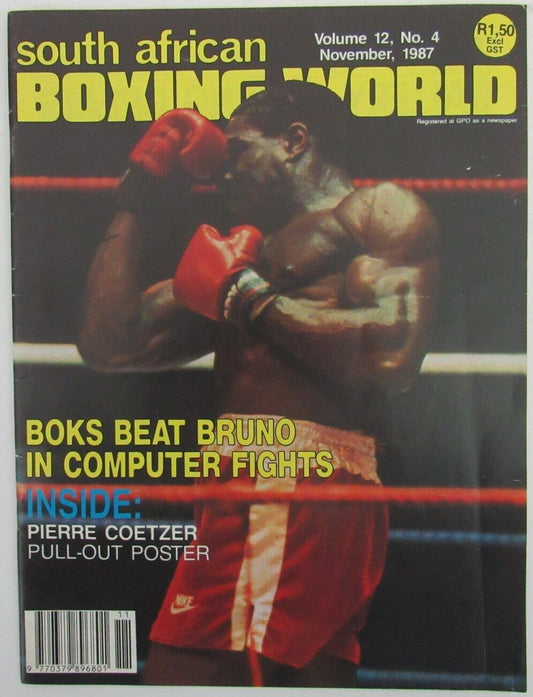 November 1987 South African Boxing World Magazine Vol 12, No. 4 163907