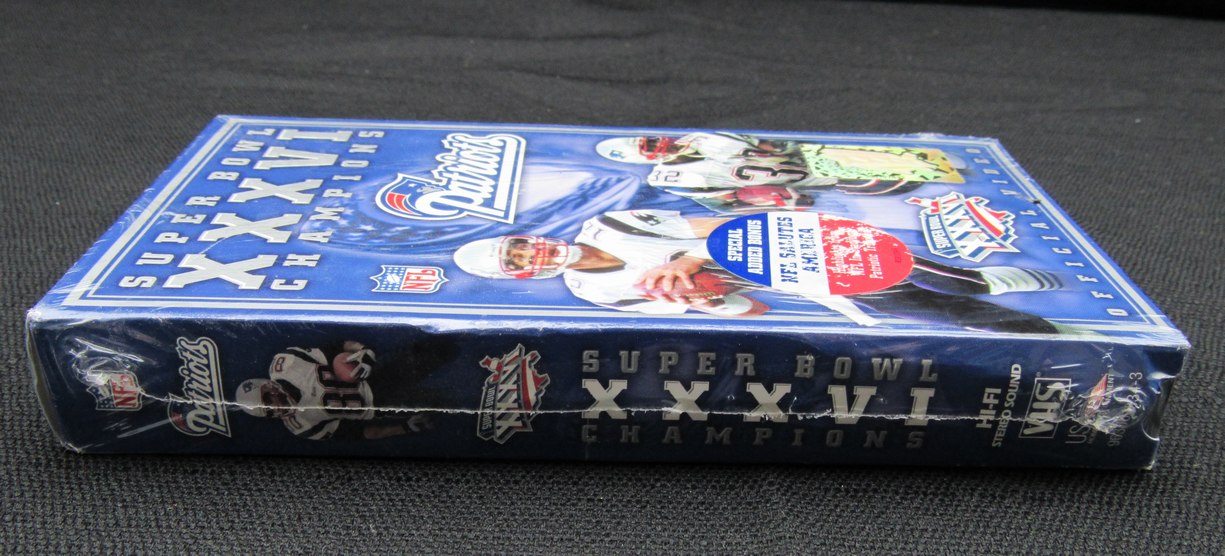 Super Bowl XXXVI Champions New England Patriots NFL Official VHS Video 179129