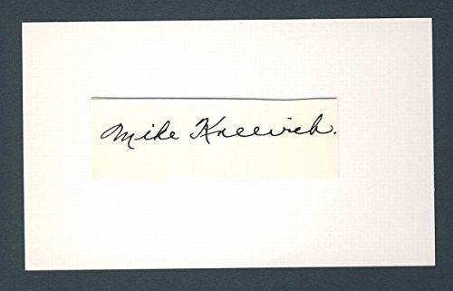 Mike Kreevich White Sox Browns Signed/Auto/Autograph Cut 3x5 Index Card 124312