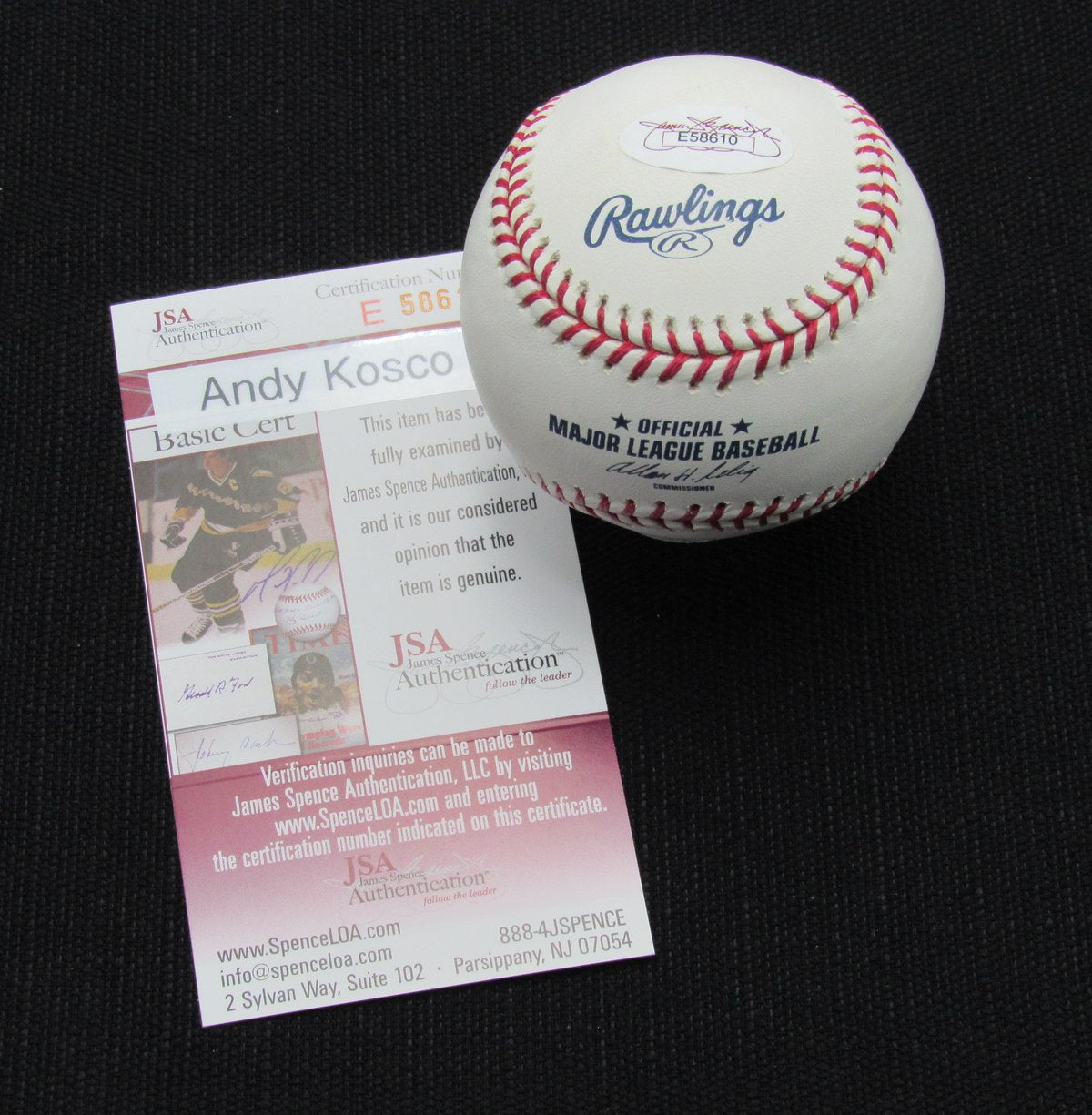 Andy Kosco Signed/Auto Yankees 100th OML Baseball JSA 186600