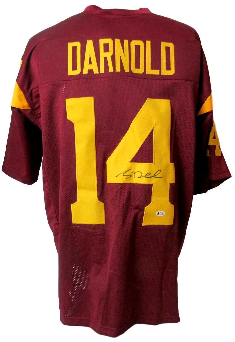 Sam Darnold Signed USC Tojans Custom Football Jersey Size XL Beckett  146072