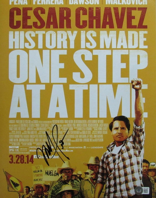 Michael Pena Autographed 11x14 Photo Actor "Cesar Chavez" Beckett 172639