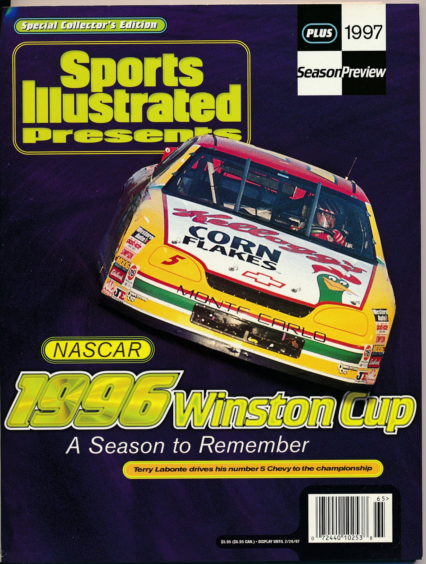 1997 Sports Illustrated Magazine NO LABEL 1996 Winston Cup 181973