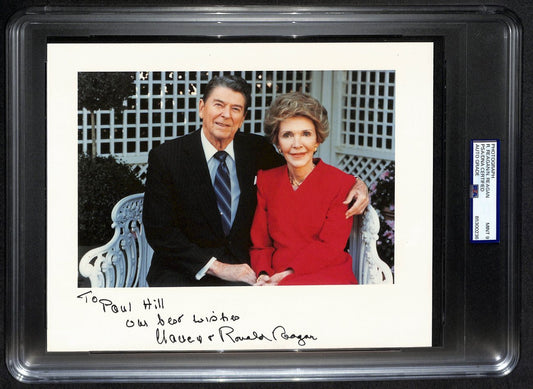 Ronald & Nancy Reagan Signed/Inscribed 8x10 Photo PSA/DNA 190743