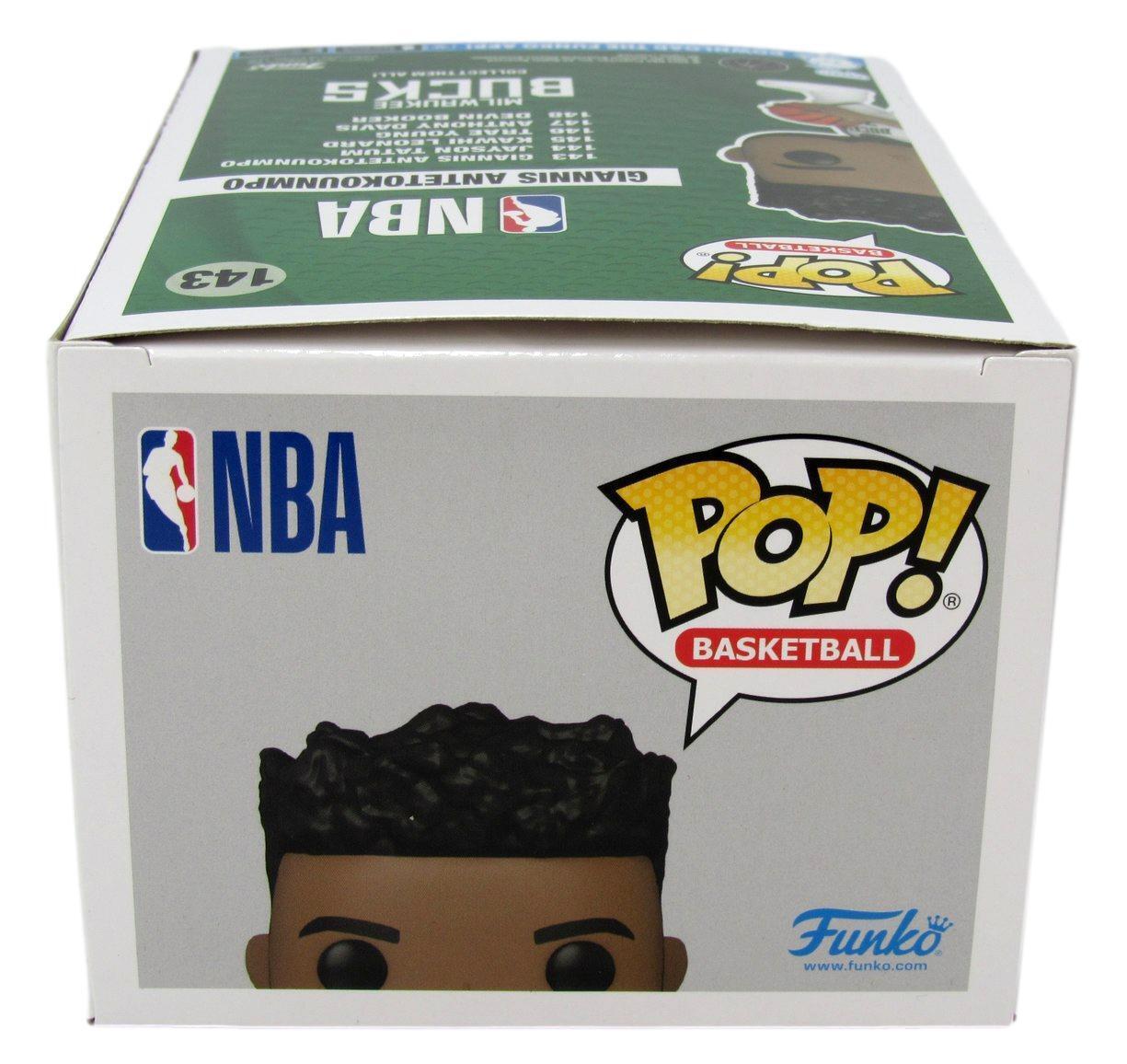 Giannis Antetokounmpo Autographed Funko POP! #143 Bucks Beckett 176250