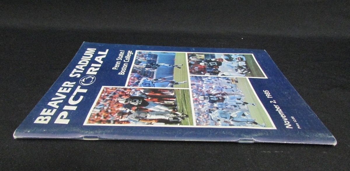 Penn State Beaver Stadium Pictorial Football Program 1985 vs Boston College 846